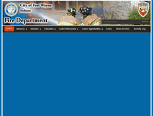Tablet Screenshot of fortwaynefiredepartment.org